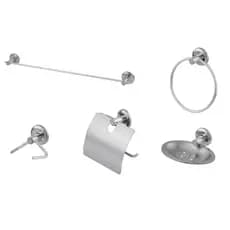 Kit De Acessórios Para Banheiro Ou Lavabo 5 Peças