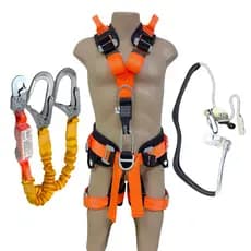 Kit Cinto 7 Pontos + Talabarte Corda + Talabarte Abs Elast