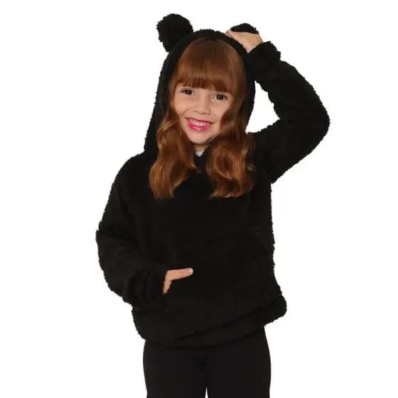 Casaco Teddy Blusa de Frio Infantil Menina e Menino Canguru