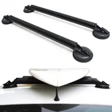 Rack universal de 4 ventosas para teto preto básico 40kg Santo Rack para escadas pranchas caiaque stand up cargas