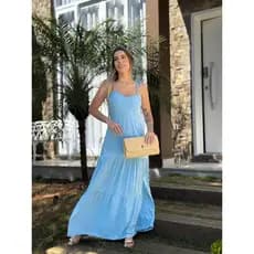 vestido longo alça ray PRIMAVERA/VERÃO PRIMAVERA/VERÃO