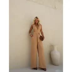 Macacão Pantalona Estiloso com Ziper PRIMAVERA/VERÃO