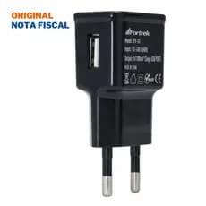 Carregador de Bateria USB Fortrek UPK101 AC Bivolt Saída 5V 1000mA para Celular Smartphone Tablet