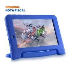 Tablet Infantil Marvel Avengers Plus Multilaser NB307 Capa Emborrachada Azul 16GB Bluetooth Wi-Fi