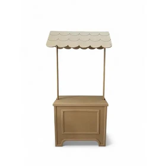 Carrinho gourmet Barraca expositor de produtos mdf