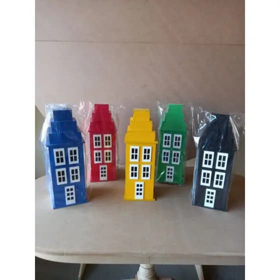 Display festa prédio MDF decorativo 1 pç