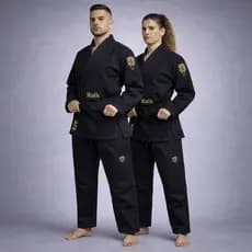 Kimono Jiu Jitsu Profissional Bjj Rip Stop | Raik - Preto Dourado