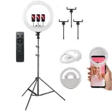 Ring light led grande iluminador 46cm 18 polegadas com ring celular
