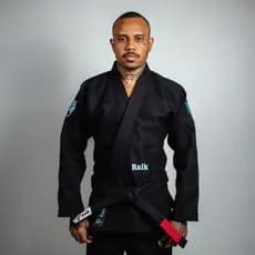 Kimono Jiu Jitsu Profissional Bjj Rip Stop | Raik - Preto Azul bebê