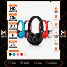 Fone Bluetooth S/ Fio Esportivo Preto P2 Ent/cartão Memoria