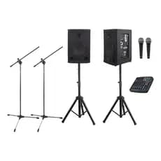 Kit Som Caixa Saga 8 Mesa 6 Canais Bt Mic Igreja Show Bar