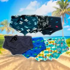 sunga infantil masculina com proteção uv 2 a 12 anos
