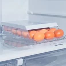 Organizador De Geladeira Porta Ovos Com Rolagem Automática Armário Cozinha
