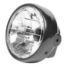 Farol Completo Sem Lâmpada Bloco Ótico + Aro Preto + Carcaça Honda Cg Titan Fan 150 Ks Es Esd Ex 2004/08