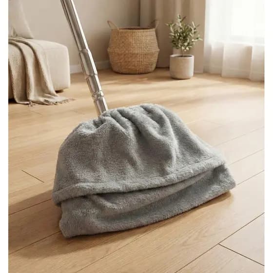 Refil Mop Microfibra p/ Vassoura e Rodo: Tira Pó, Pelos e Teias. Lavável e Reutilizável. Limpeza Prática e Eficiente
