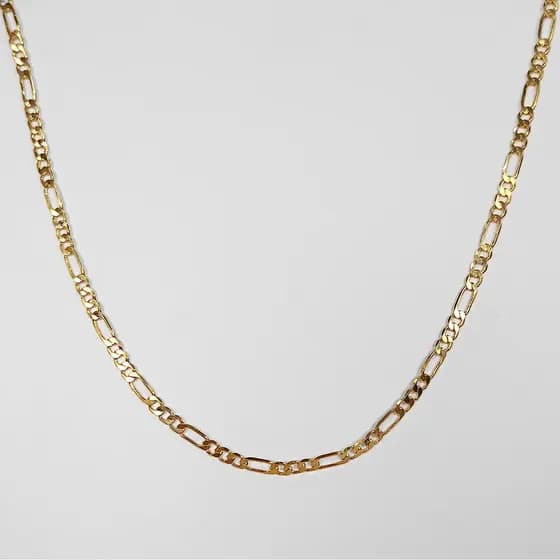 Corrente Masculina 3x1 Folheado a Ouro 18K 60 cm 2 mm