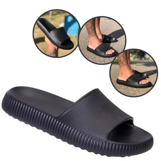 Chinelo Masculino Slide Nuvem Flyfeet 3D Confortável Antiderrapante Macio Lançamento