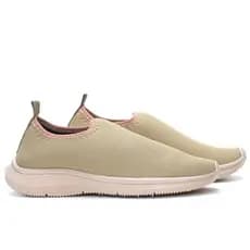 Tênis Feminino Slip On Ortopédico Antiderrapante Sem Cadarço Calce Fácil