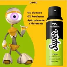 Desodorante Aerosol Antitranspirante 72h Proteção Total Super Cimed