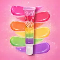 Lip Gloss City Girls Salada de Frutas Hidratante com Vitamina E