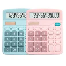 Calculadora de Mesa 12 Dígitos Solar e Pilha AA Gatte