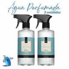 KIT ÁGUA PERFUMADA VIA AROMA BABY 500ML 2 UNIDADES SPRAY TECIDO CHEIRINHO CASA PERFUMADA FRAGRÂNCIA