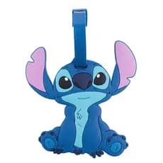Tag Etiqueta Identificação Bagagem Stitch 11x11 cm Silicone Disney DYML020-ST1-D