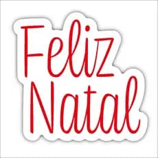 Placa Quadro Happy Feliz Natal Vermelho Branco - Decoração