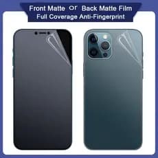 Película Protetora Flexível Fosca De Hidrogel/Frente/Costas Para iPhone 17 Air 16 Pro Max 15 14 13 Mini 12 Pro 11