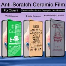 Película Privacidade Protetora 9d Cobertura Total Flexível Fosca Antispio Para Xiaomi Redmi Note 14 13 12 11 10s 9s Pro