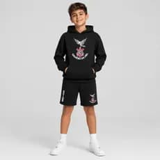 Kit Moletom e Bermuda Gaviões Infantil Conjunto Blusa de Frio e Bermuda Moletom Unissex Corinthians
