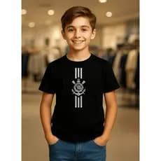 Camiseta Personalizada Time de Futebol Camisa Com Seu Time do Coração Unissex Infantil Personalizada