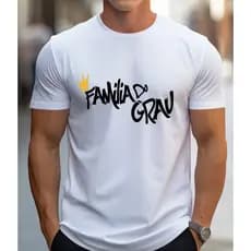Camisa Camiseta 100% Algofão Familia do Grau 244 Estampado Premium Original Grau Corte Bike Moto