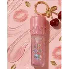 Lip Gloss Cherry Hidratante Com Brilho Chaveiro Cereja Gloss Creamy