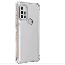 Capa  Case com Borda Protetora Transparente  para Motorola Moto G10 G20 ou Moto G30