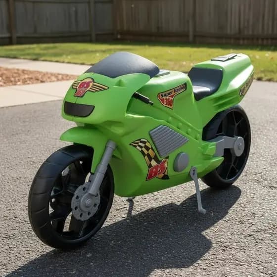 Super Moto 360 Esportiva Verde Brinquedo Infantil Resistente Presente