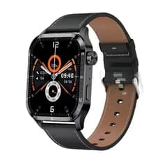 Relogio Smartwatch Gt4 Full Hd 1.91 Nfc Caixa Preto Pulseira Couro Marrom