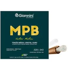 ENCORDOAMENTO P/ VIOLÃO GIANNINI NYLON GENWG CRISTAL OURO