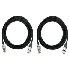 2 Cabos Rca / Xlr Fêmea 1+1 Blindado 3 Metros Santo Angelo
