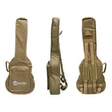 Capa Bag Almofadada P/ Violão Tagima Baby Com Alças E Bolso - Bege