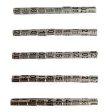 Anilhas De Marcação em Alumínio 2,8mm FECHADAS  para Canário da Terra, Azulão Pacote com 10 Unidades.