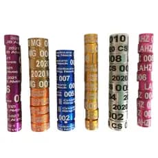 Anilhas Personalizadas De Marcação Para Canário Belga  3,0mm Abertas ou Fechadas Alumínio Pacote Com 05 Unidades.