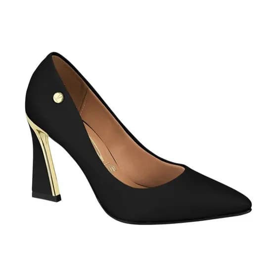Sapato Social Salto Alto Vizzano Original Bico Fino Salto Alto Preto Branco Camel Vinho