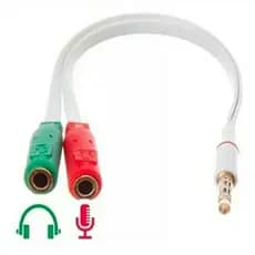 Cabo Adaptador P3 Combo P/ Headset, Ps4, Fone e Microfone Lapela