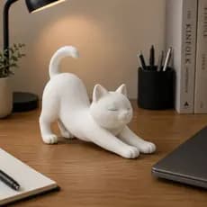 Gato Criativo Decoração Enfeite Sala Escritório Presente
