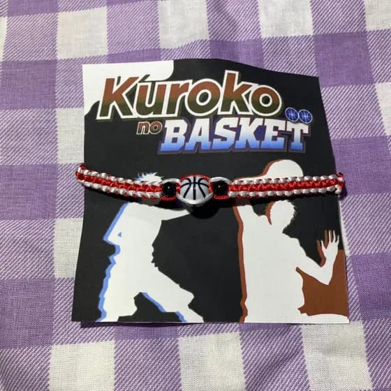Pulseira de Macramê Anime Kuroko no Basket dois Lados - Bola de Basquete