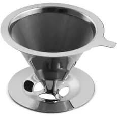 Coador de Café em Aço Inox Tamanho 102 ? Não precisa de papel - Prepara até 2 xícaras de café.