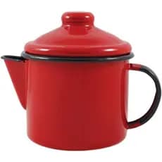Bule para chá 10 Esmaltado Vermelho 600 ml - Ewel
