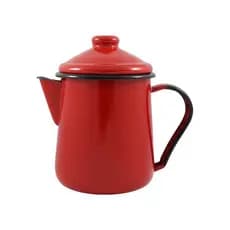 Leiteira Esmaltada Tradicional nº 12  Vermelha - 1000 ml EWEL