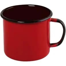 Caneca Kit 04 Canecas esmaltadas 160 ml vermelha ewel